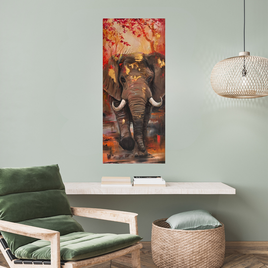 Lizzy Swallow: Elephant The Gentle Giant Original Painting Mockup