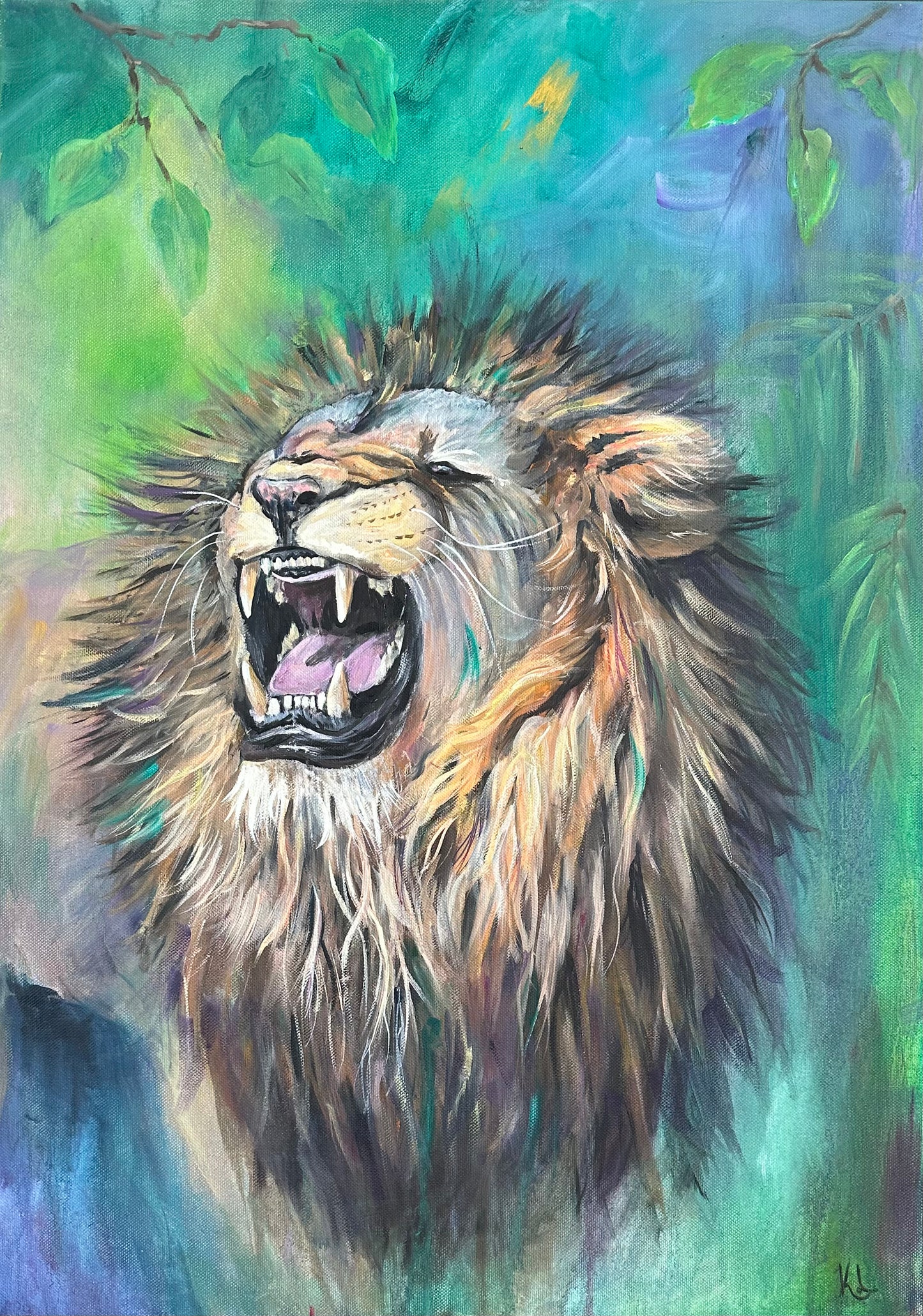 Lizzy Swallow: Hear My Voice Original Painting